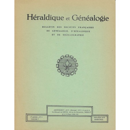 Héraldique et Généalogie n°36