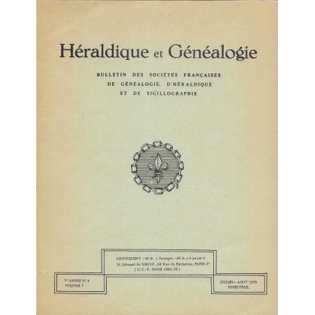 Héraldique et Généalogie n°37