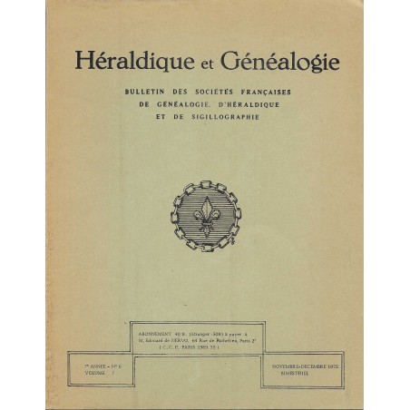 Héraldique et Généalogie n°39