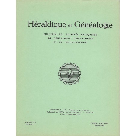 Héraldique et Généalogie n°25