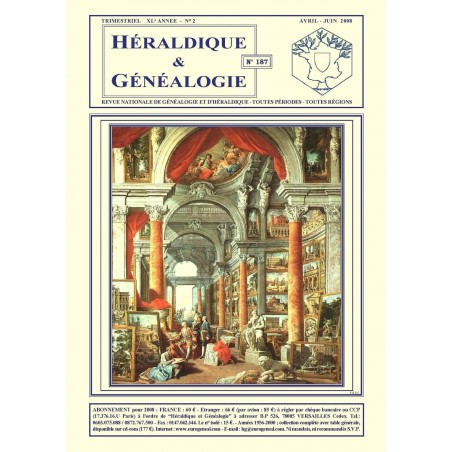 Héraldique et Généalogie n°187