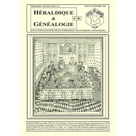 Héraldique et Généalogie n°180