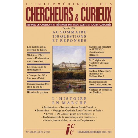 L'Intermédiaire des chercheurs et curieux n° 694-695