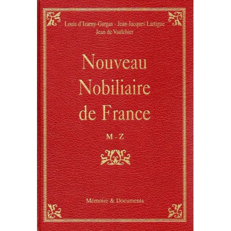 Nouveau nobiliaire de France - Tome 3