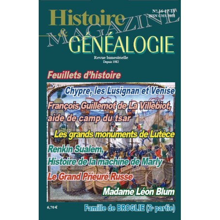 Histoire et Généalogie n°16-17-18