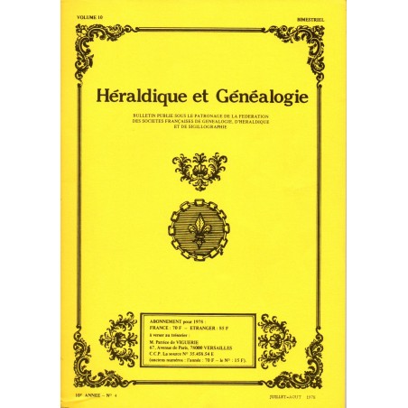 Héraldique et Généalogie n°55