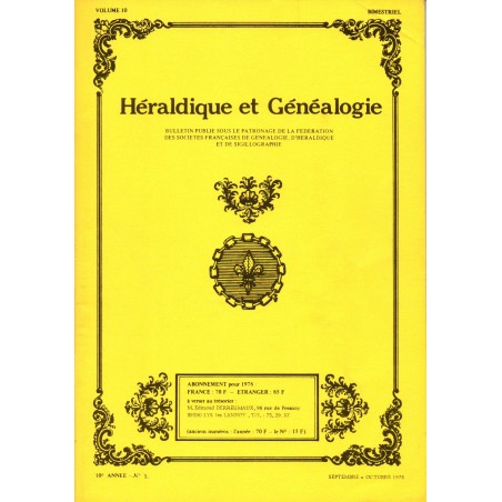 Héraldique et Généalogie n° 56