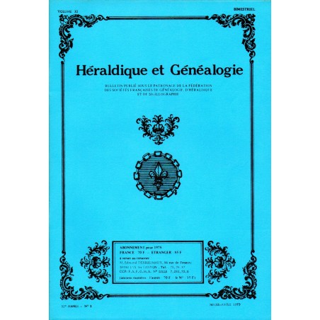 Héraldique et Généalogie n°59