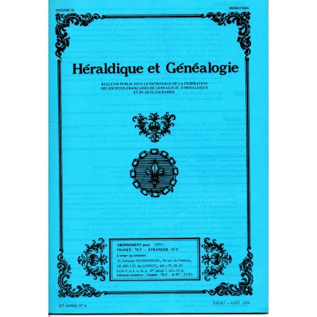 Héraldique et Généalogie n°61