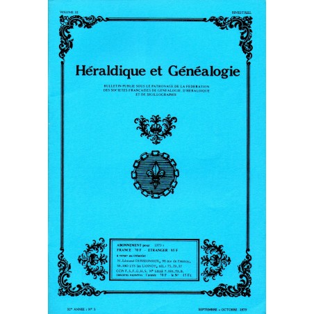 Héraldique et Généalogie n°62