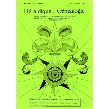 Héraldique et Généalogie n°85