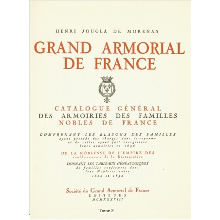 GRAND ARMORIAL DE FRANCE - tome 2