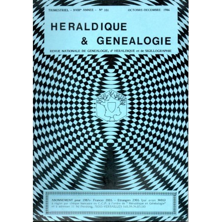 Héraldique et Généalogie n°101