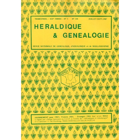 Héraldique et Généalogie n°104