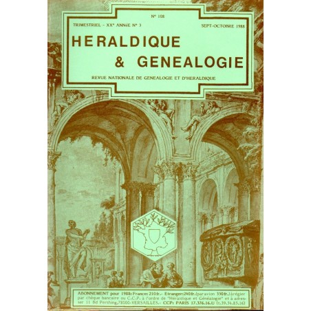 Héraldique et Généalogie n°108