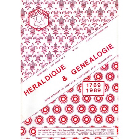 Héraldique et Généalogie n°112