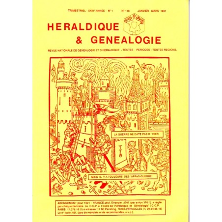 Héraldique et Généalogie n°118