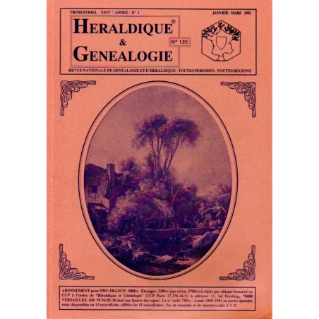 Héraldique et Généalogie n°122