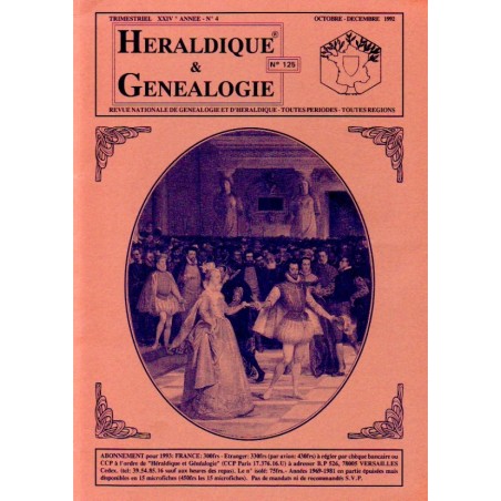 Héraldique et Généalogie n°125