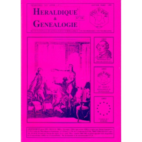 Héraldique et Généalogie n°126