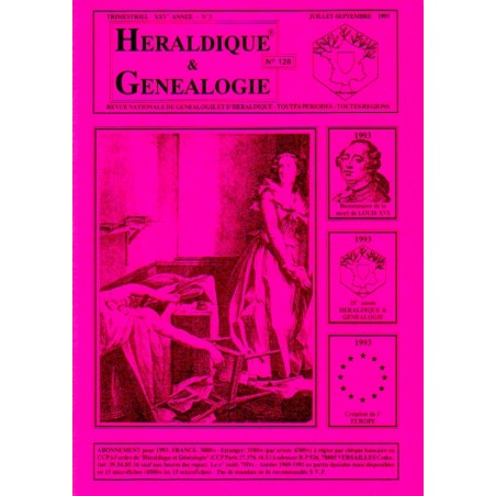 Héraldique et Généalogie n°128