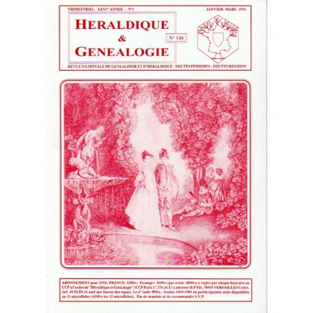 Héraldique et Généalogie n°130