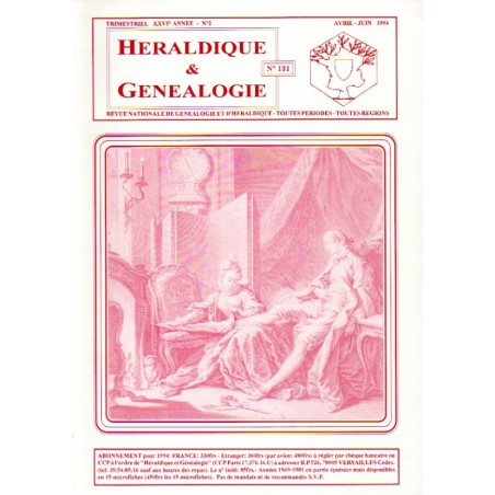 Héraldique et Généalogie n°131