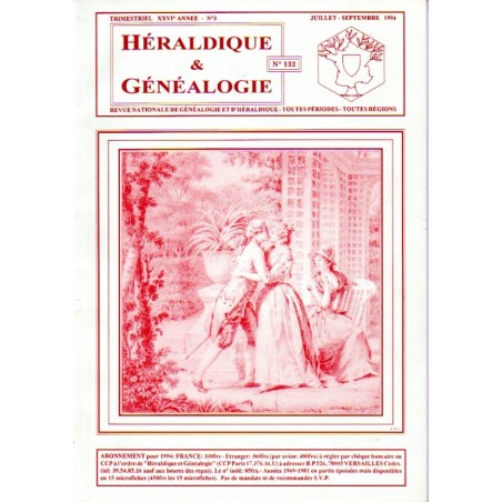 Héraldique et Généalogie n°132