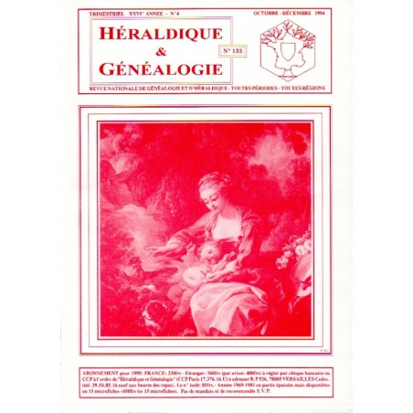 Héraldique et Généalogie n°133