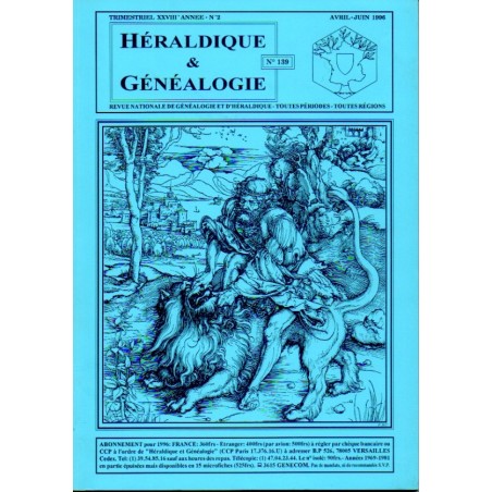 Héraldique et Généalogie n°139