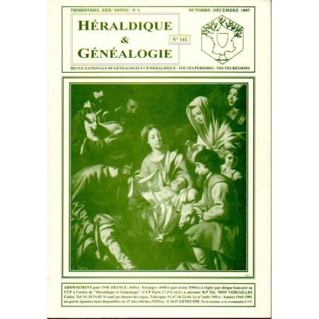 Héraldique et Généalogie n°145