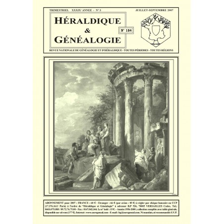 Héraldique et Généalogie n°184