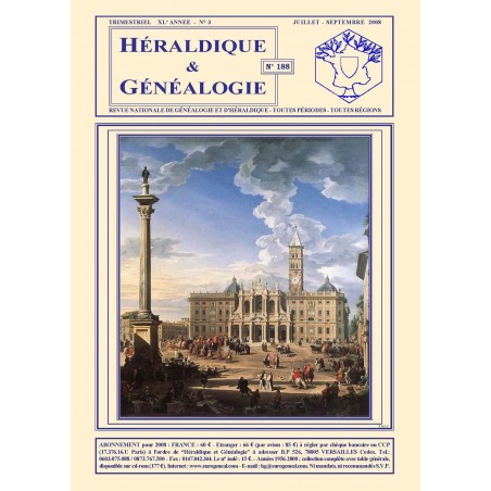 Héraldique et Généalogie n°188