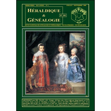 Héraldique et Généalogie n°192