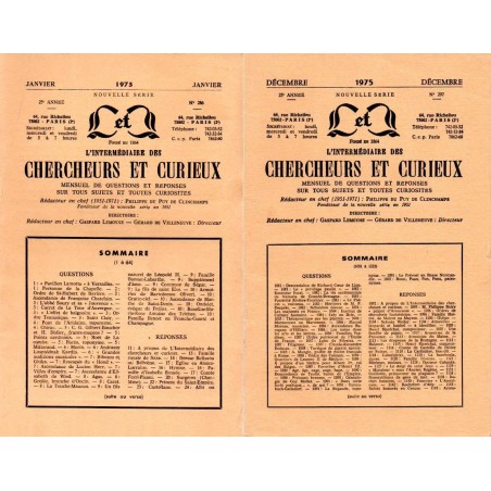 L'Intermédiaire des chercheurs et curieux n° 286 à 297