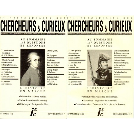 L'Intermédiaire des chercheurs et curieux n° 563 à 573