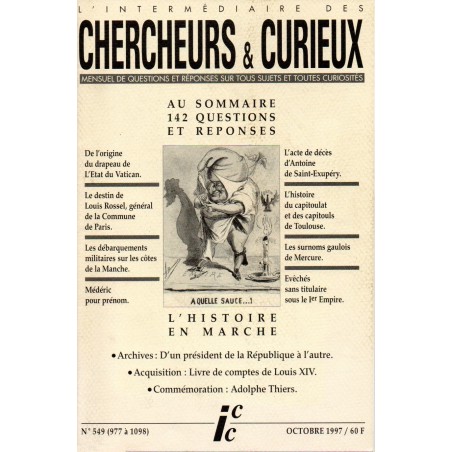 L'Intermédiaire des chercheurs et curieux n° 549