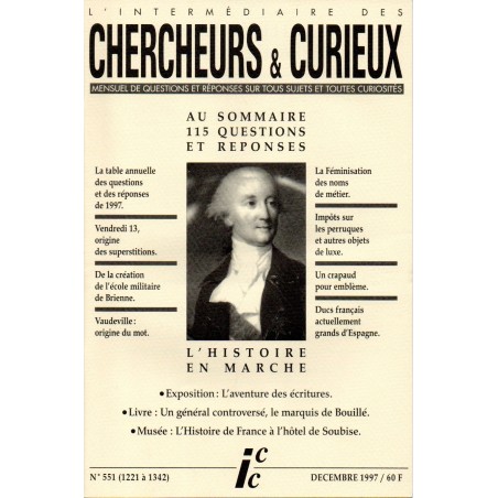 L'Intermédiaire des chercheurs et curieux n° 551