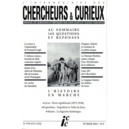 L'Intermédiaire des chercheurs et curieux n° 619