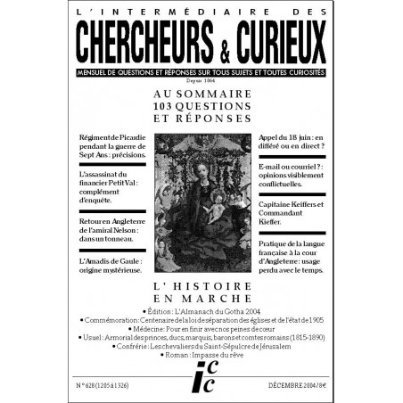 L'Intermédiaire des chercheurs et curieux n° 628