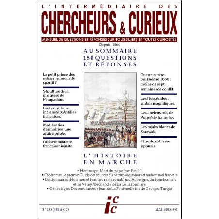 L'Intermédiaire des chercheurs et curieux n° 633