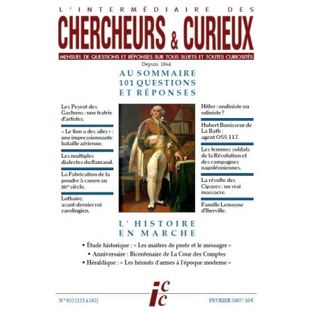 L'Intermédiaire des chercheurs et curieux n° 652