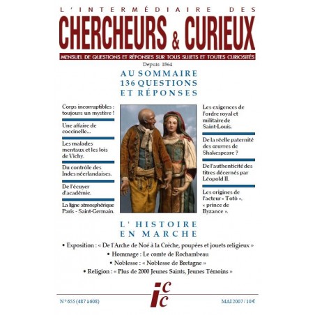 L'Intermédiaire des chercheurs et curieux n° 655