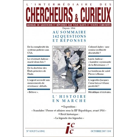 L'Intermédiaire des chercheurs et curieux n° 659