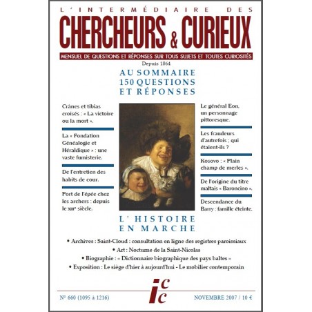 L'Intermédiaire des chercheurs et curieux n° 660