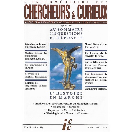 L'Intermédiaire des chercheurs et curieux n° 665