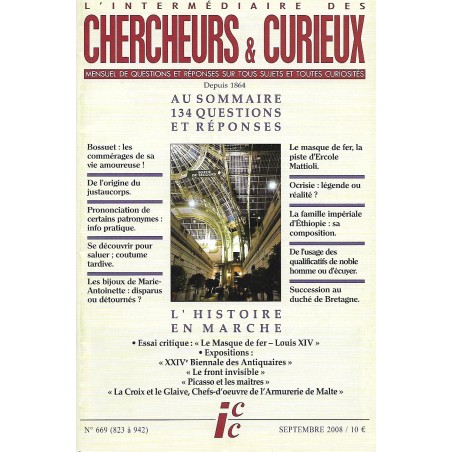 L'Intermédiaire des chercheurs et curieux n° 669