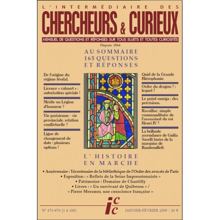 L'Intermédiaire des chercheurs et curieux n° 673-674