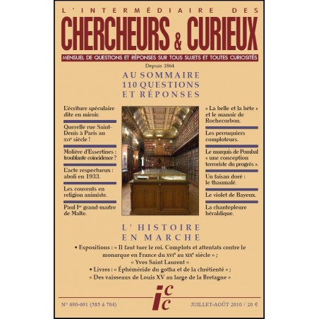 L'Intermédiaire des chercheurs et curieux n° 690-691