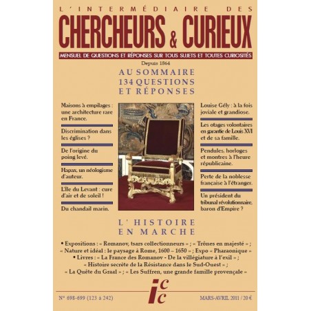 L'Intermédiaire des chercheurs et curieux n° 698-699